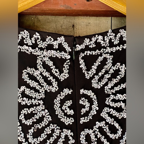 JS Collections Plus Size Beaded Midi Cocktail/Party/Wedding Dress - Picture 4 of 8